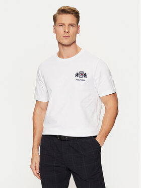 Tommy Hilfiger Tommy Hilfiger Tricou MW0MW38076 Alb Regular Fit