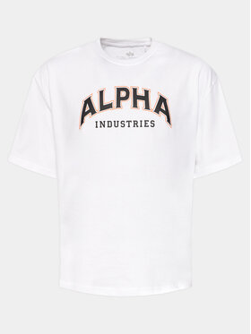Alpha Industries Alpha Industries Футболка College 146501 Білий Relaxed Fit