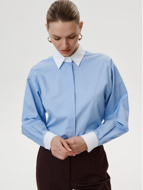 MARI PRETI MARI PRETI Camicia Nebbia Blu Regular Fit