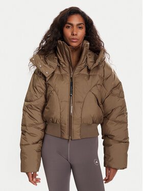 adidas by Stella McCartney adidas by Stella McCartney Geacă de iarnă JM3652 Bej Loose Fit