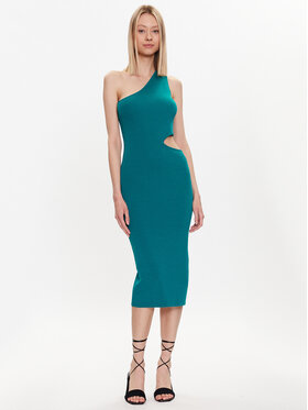 YAS YAS Trikotažinė suknelė 26030309 Žalia Slim Fit
