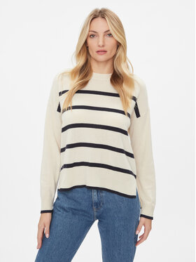 United Colors Of Benetton United Colors Of Benetton Sweter 10K1E108K Écru Regular Fit