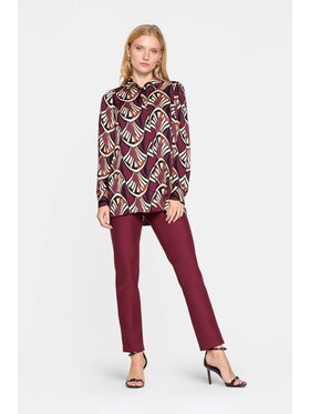 EMOI EMOI Koszula bordowa elegancka Bordowy Feminine Fit
