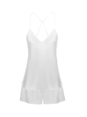 Le Brate Le Brate Piżama Ivory Chic Biały Basic Fit