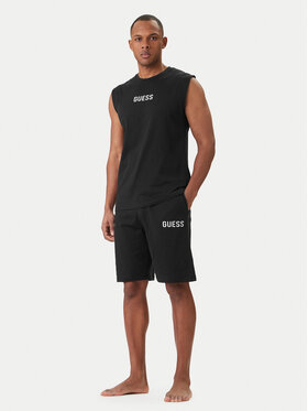 Guess Guess Pidžama U6GX02 KCAM1 Melns Regular Fit