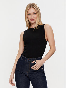 Guess Guess Μπλουζάκι Denisa W4GP09 KC790 Μαύρο Regular Fit