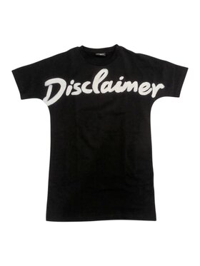 DISCLAIMER DISCLAIMER Sukienka elegancka q-bab-70101 Czarny Regular Fit