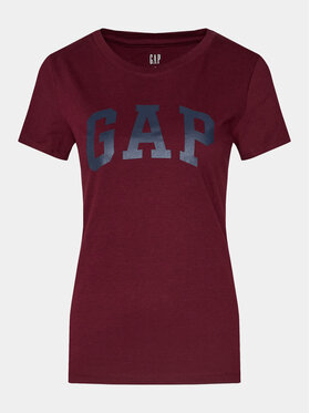 Gap Gap Tričko 268820-61 Bordová Regular Fit