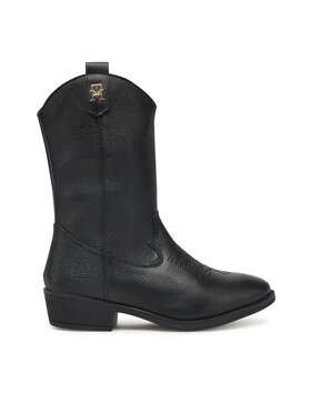 Tommy Hilfiger Tommy Hilfiger Kovbojské topánky T3A6-34040-0036999 Čierna