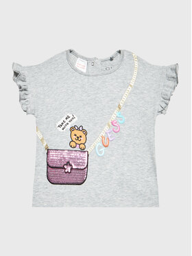 Guess Guess T-Shirt K3RI09 K9ND0 Szary Regular Fit