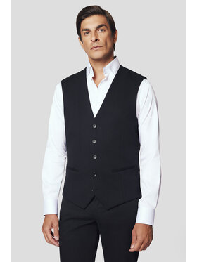 Lancerto Lancerto Kamizelka Pagani KA131224000005 Czarny Slim Fit