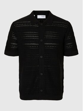 Selected Selected T-shirt 16096385_black Nero Regular Fit