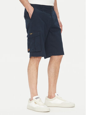 Aeronautica Militare Aeronautica Militare Szorty materiałowe 251BE256CT3511 Granatowy Regular Fit
