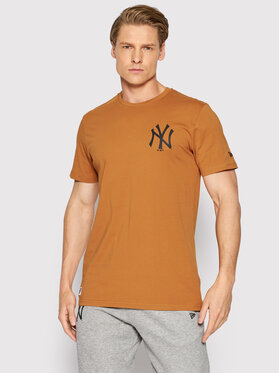 New Era New Era Tricou Mlb Left Chest Team Logo 12893145 Portocaliu Regular Fit