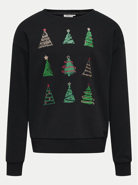 Kids ONLY Kids ONLY Μπλούζα Yda Xmas 15280285 Μαύρο Regular Fit