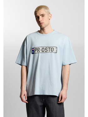 PROSTO. PROSTO. T-Shirt Plates Niebieski Oversize