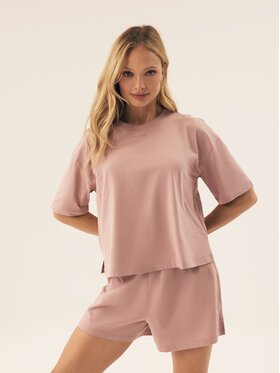 Esotiq Esotiq Szorty materiałowe 42492 Różowy Regular Fit