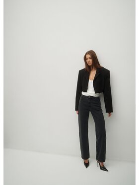 Le Collet Le Collet Marynarka GISELE Czarny Oversize