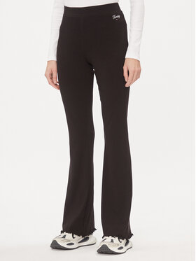 Tommy Jeans Tommy Jeans Pantaloni di tessuto DW0DW17311 Nero Flare Fit