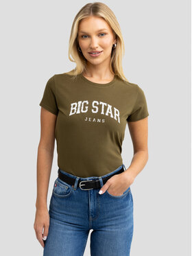 BIG STAR BIG STAR T-Shirt RAMILA_303_150 Khaki Classic Fit
