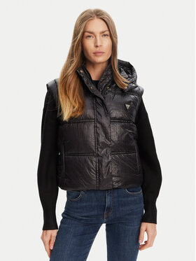 Guess Guess Bezrękawnik W5YL11 WHDO2 Czarny Regular Fit