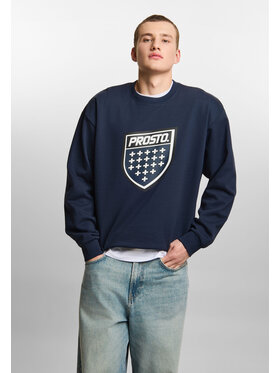 PROSTO. PROSTO. Bluza Shield Big Granatowy Oversize