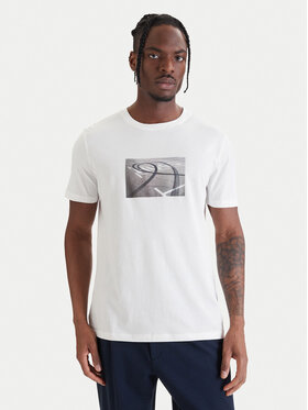 HUGO HUGO T-särk Dostino 50557674 Valge Regular Fit