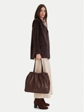 Tommy Hilfiger Tommy Hilfiger Geantă Soft Leather Tote AW0AW18308 Vișiniu