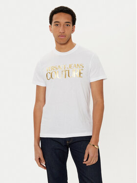 Versace Jeans Couture Versace Jeans Couture T-Shirt 78GAHT05 Bílá Regular Fit