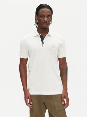 Aeronautica Militare Aeronautica Militare Тениска с яка и копчета 251PO1868P347 Екрю Regular Fit