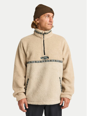 Billabong Billabong Fleecová mikina Boundary Tombstone EBYFT00158 Béžová Regular Fit