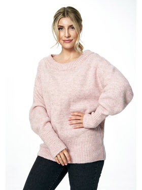 FIGL FIGL Sweter M882 Różowy Oversize