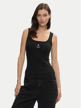 Guess Jeans Guess Jeans Τοπ W4YP48 KA0H1 Μαύρο Regular Fit