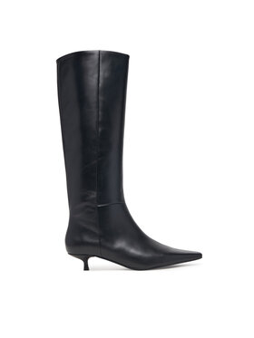 Calvin Klein Calvin Klein Stiefel Kitten Heel High Boot Lth HW0HW03167 Schwarz