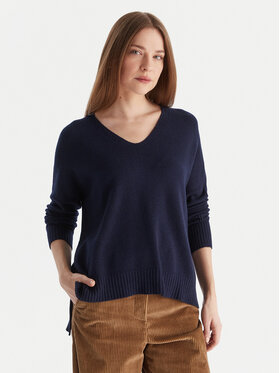 Kontatto Kontatto Sweter 3M0842C Granatowy Relaxed Fit