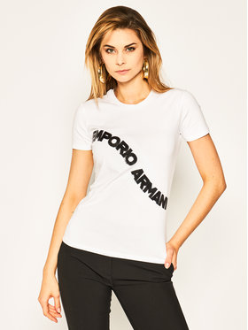 Emporio Armani Emporio Armani T-Shirt 3H2T6F 2JQAZ 0100 Biały Regular Fit