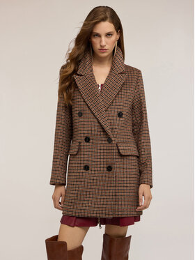 Motivi Motivi Cappotto R246W000150N0V2 Marrone Regular Fit