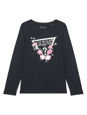 Guess Guess Bluzka J5YI01 K6YW4 Czarny Regular Fit