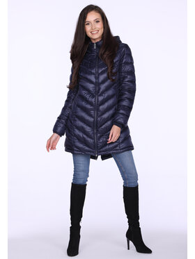 Perso Perso Kabát pro přechodné období pikowana przejściowa Tmavomodrá Slim Fit