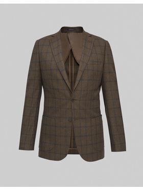 Borgio Borgio Marynarka mileto Brązowy Slim Fit