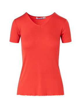 QUIOSQUE QUIOSQUE Bluzka 22-TD-BS10 Czerwony Regular Fit
