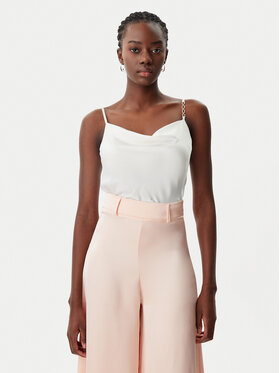 Rinascimento Rinascimento Top CFC0019818002 Alb Regular Fit
