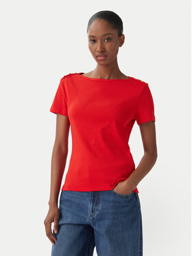 Tommy Hilfiger Tommy Hilfiger T-shirt WW0WW49250 Narančasta Slim Fit