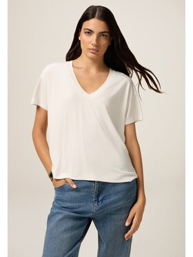 Oltre Oltre T-shirt G304J004204N011 Bianco Over Fit