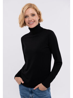 Volcano Volcano Sweter S-JULI Czarny Regular Fit