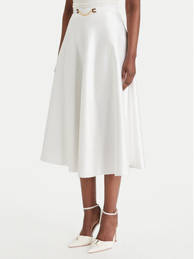 Elisabetta Franchi Elisabetta Franchi Gonna midi GO-156-61E2-V320 Bianco Regular Fit