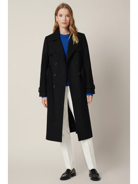 Lancerto Lancerto Płaszcz Mistelle PC073225000011 Czarny Regular Fit