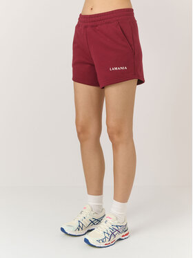 La Mania La Mania Szorty PENN Bordowy Classic Fit
