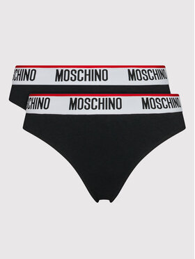 MOSCHINO Underwear & Swim MOSCHINO Underwear & Swim Komplektas: 2 braziliškų kelnaičių poros 4745 9003 Juoda