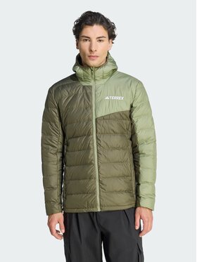 adidas adidas Kurtka wielofunkcyjna Terrex Multi Light Down CLIMAWARM Hooded Zielony Regular Fit